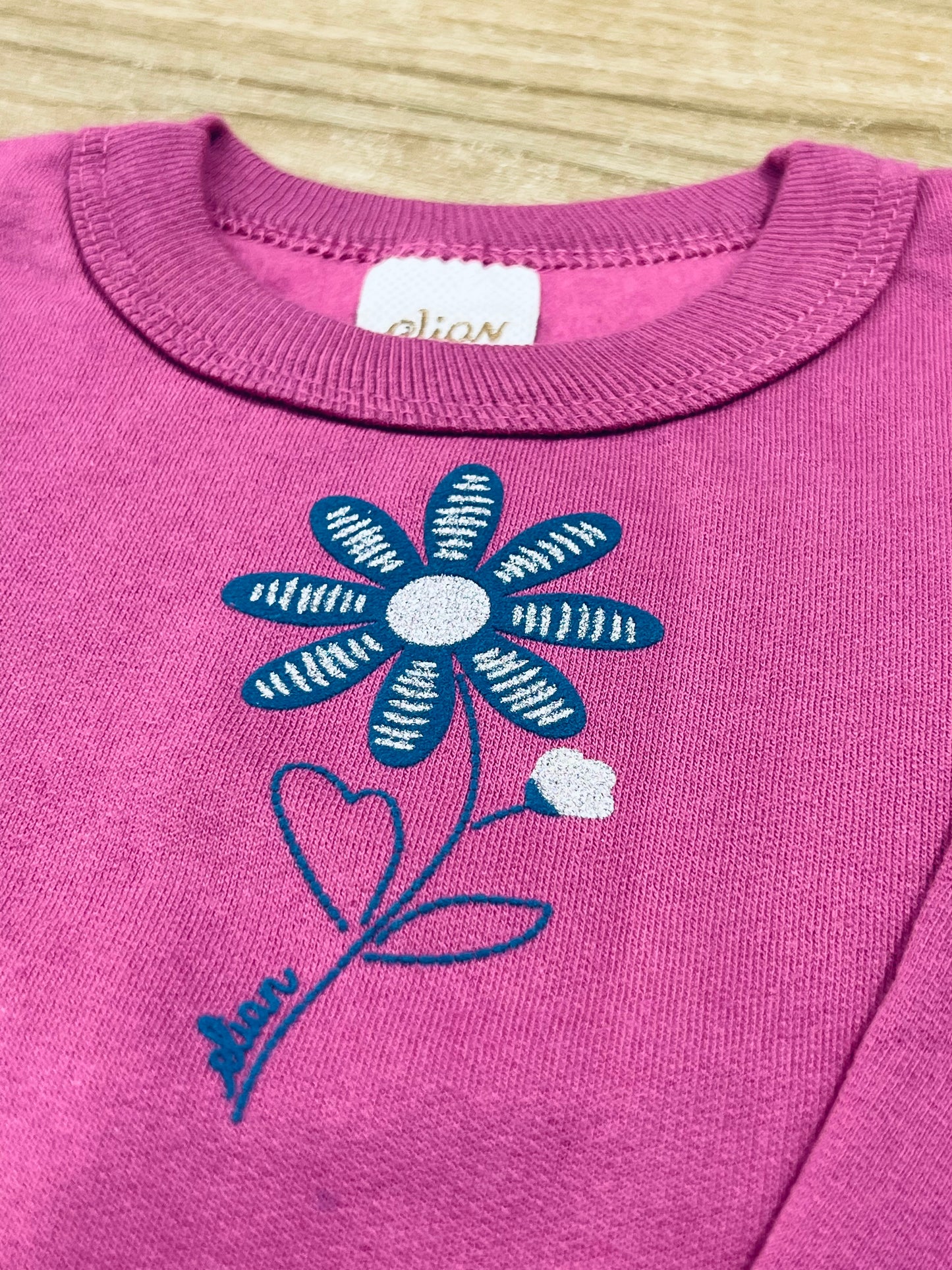 Conjunto Infantil Moletom e Saia Tule Floral Roxo