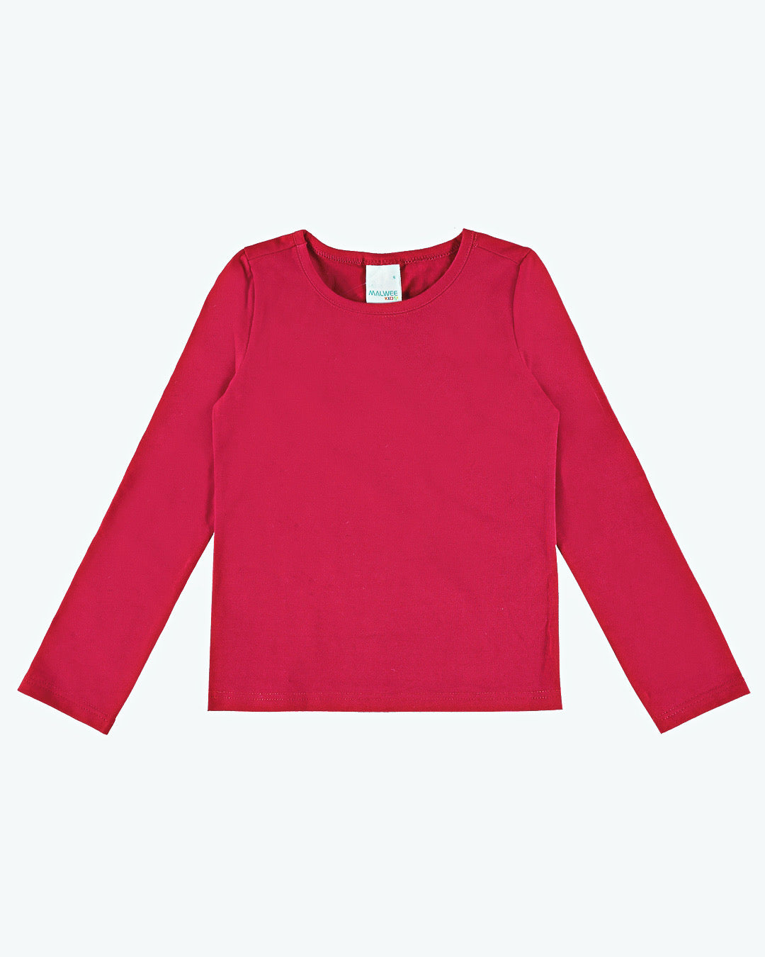 Blusa Infantil Menina Manga Longa em Algodão Pink