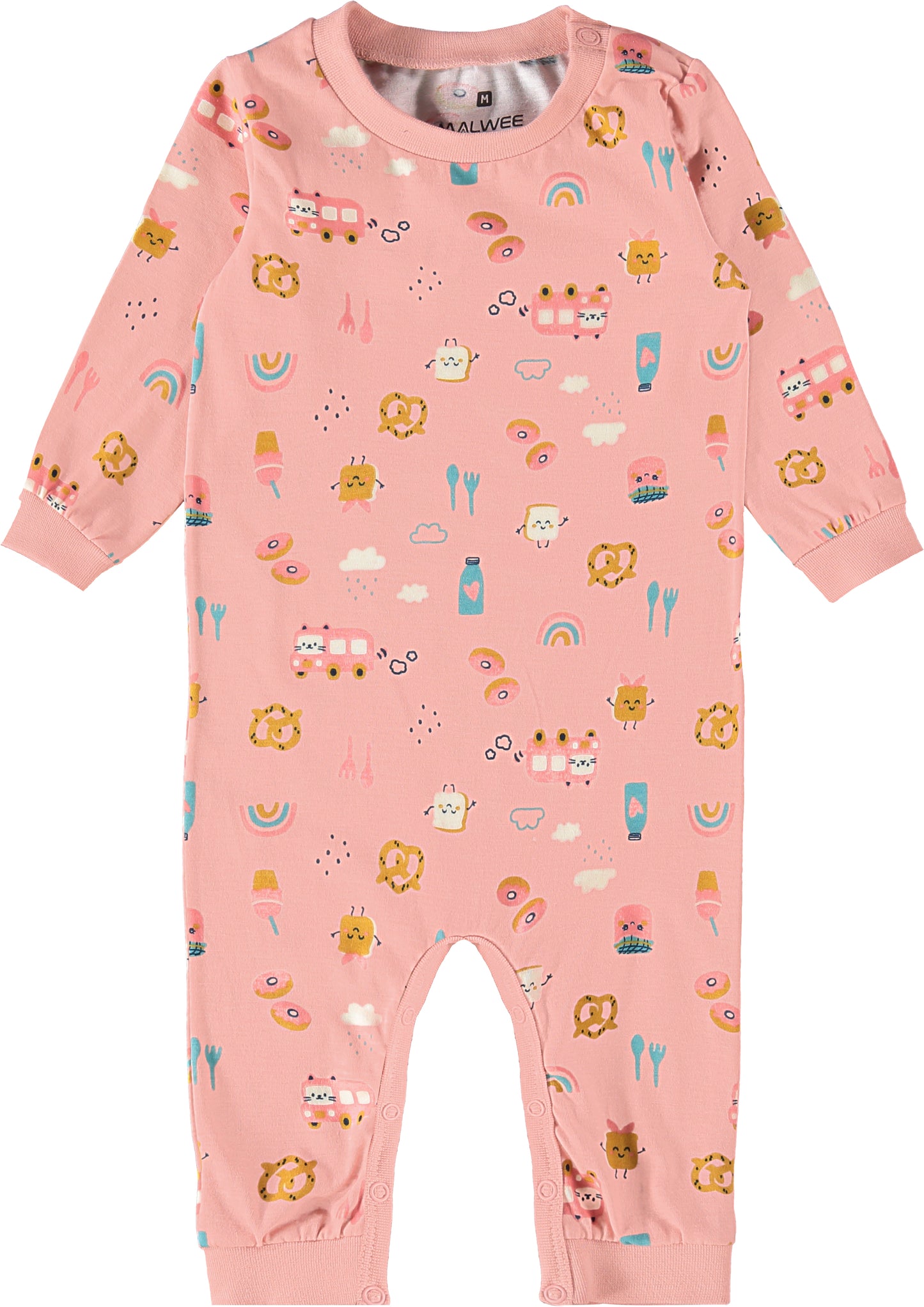 Macacão Infantil Estampado Básico - Rosa