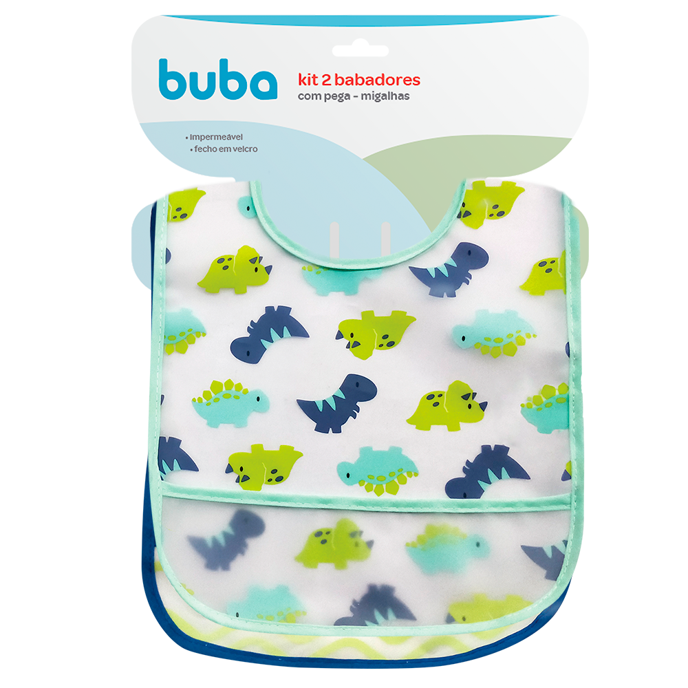 Kit 2 babadores com Bolso
