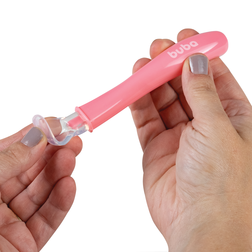Kit Colheres em Silicone - Rosa
