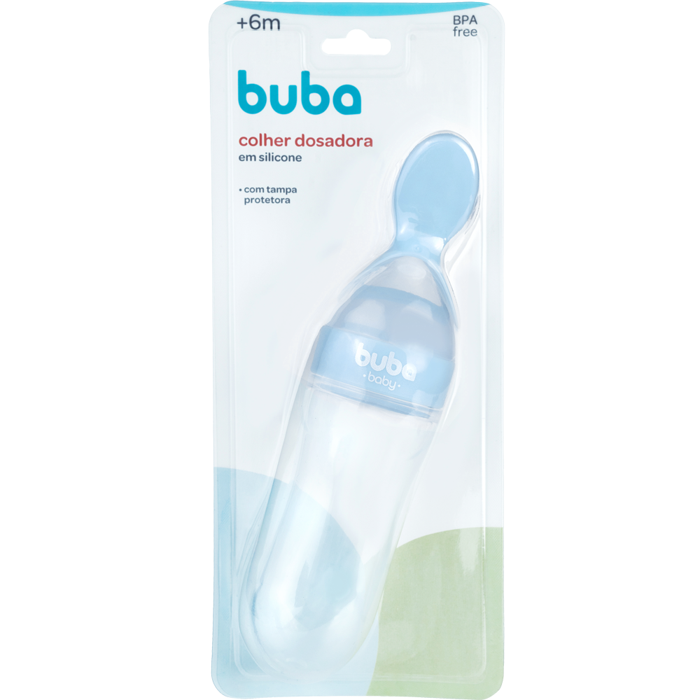 Colher Dosadora em Silicone - Azul
