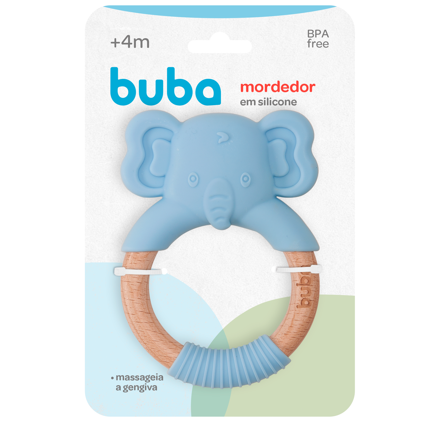 Mordedor em Silicone Azul