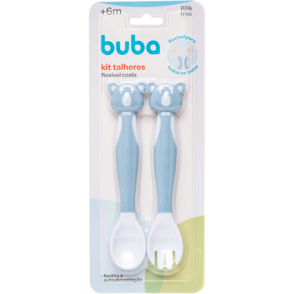 Kit Talher Flexível Coala - Azul