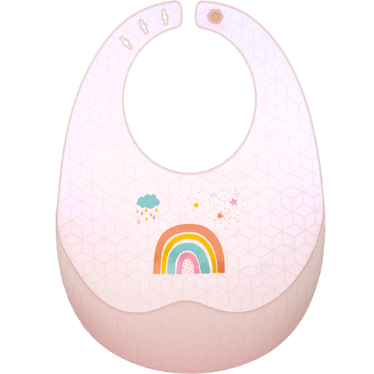 Babador em Silicone com Estojo - Rosa
