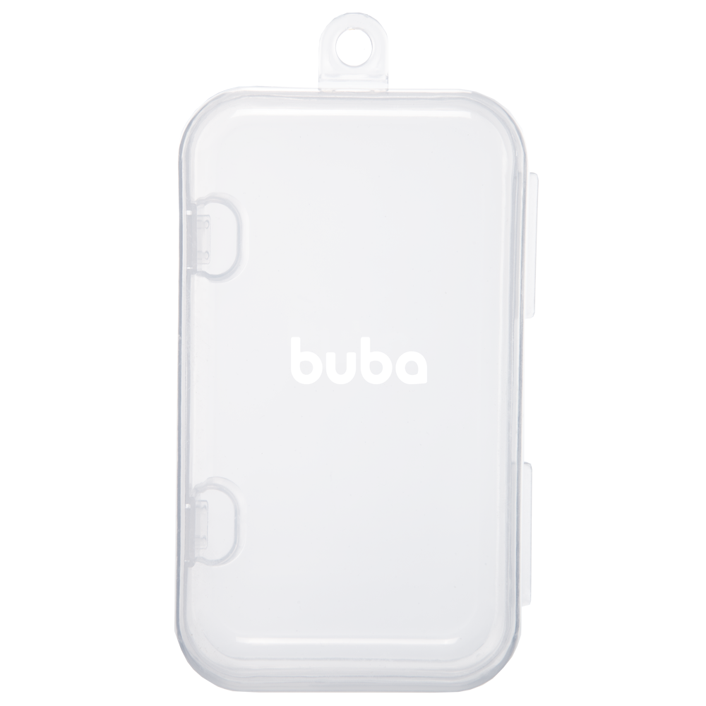 Babador em Silicone com Estojo - Rosa