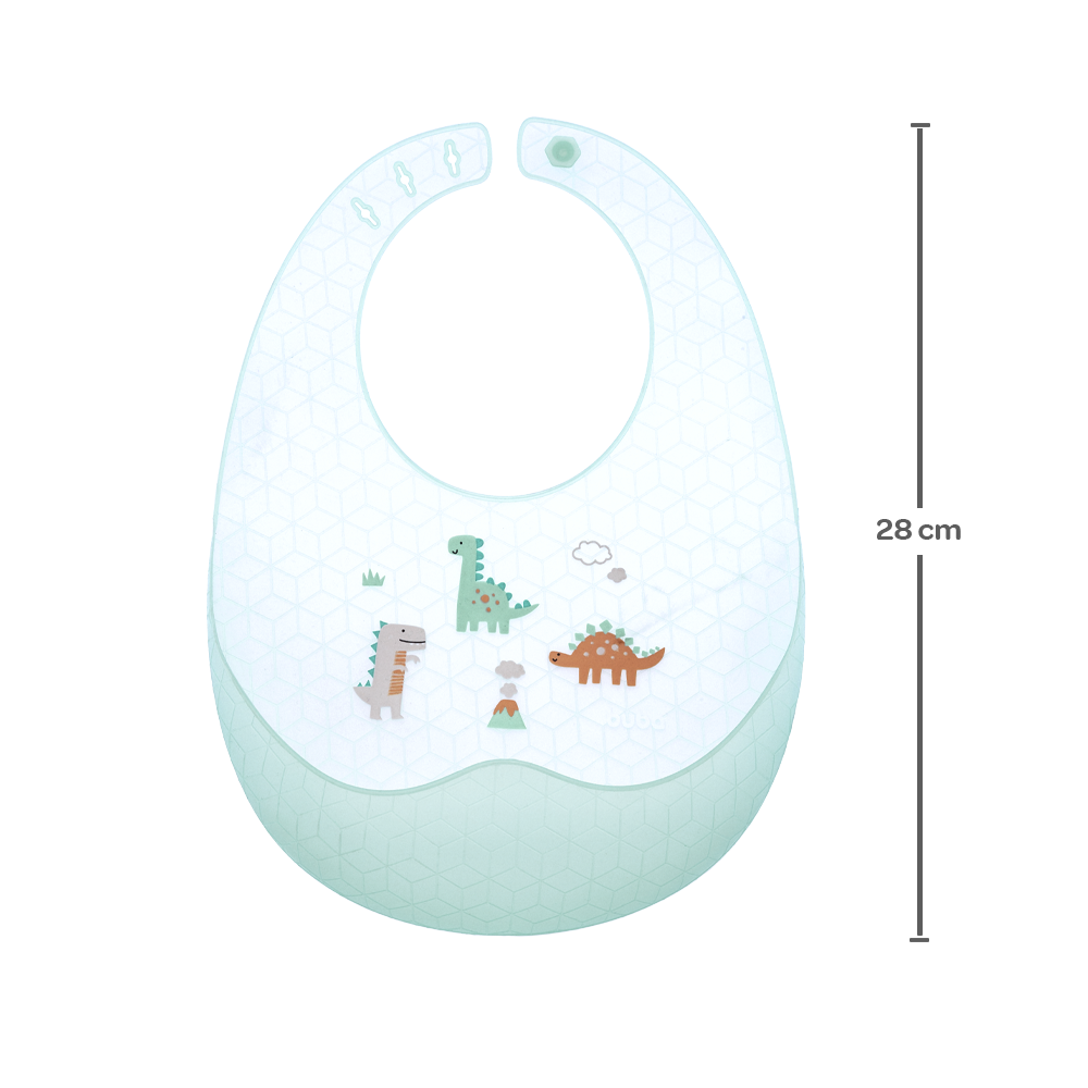 Babador em Silicone com Estojo - Azul