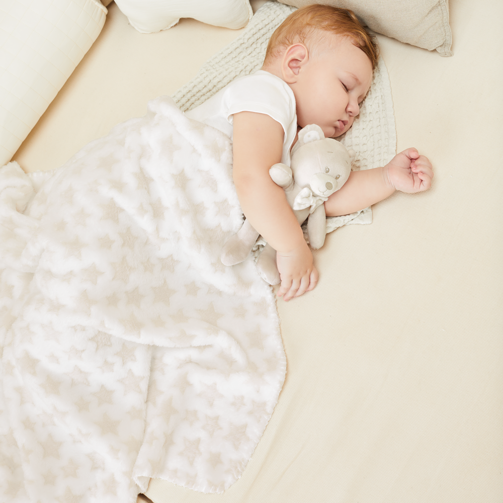 Mantinha com Ursinho - Bege