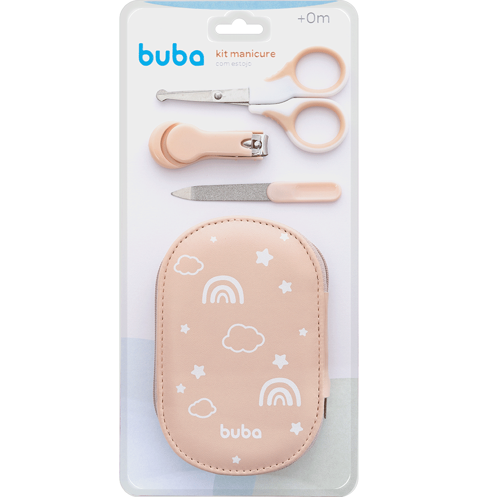 Kit Manicure com Estojo - Rosa