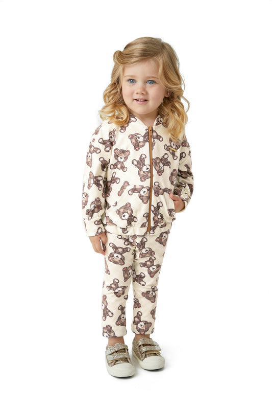 Conjunto Infantil Estampa Xadrez Em Malha Texturizada Azul