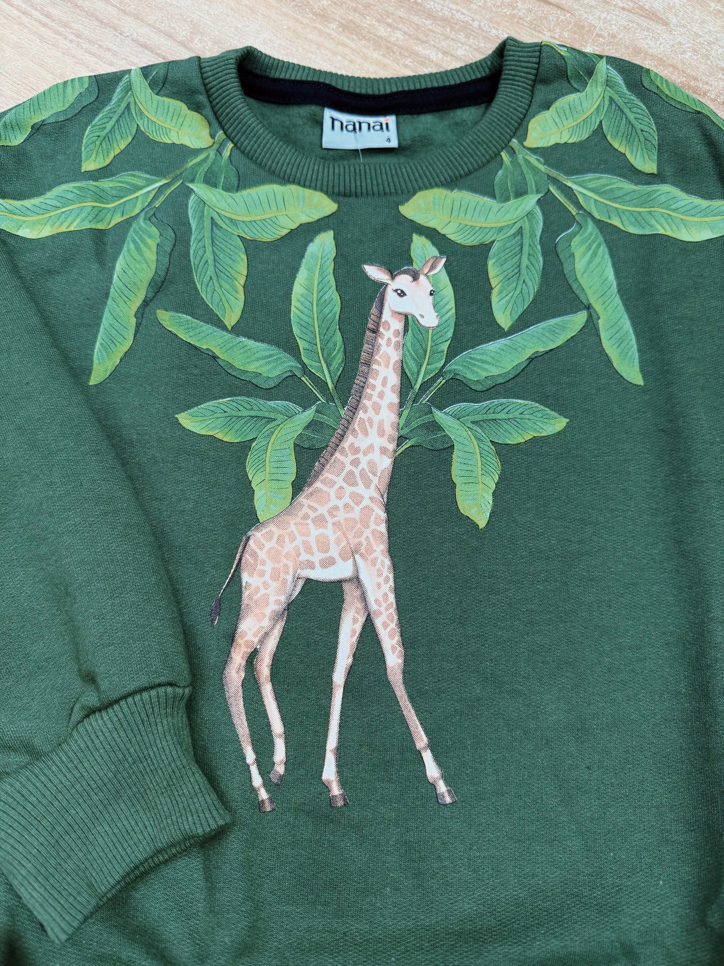 Conjunto Infantil Menina Girafa Verde