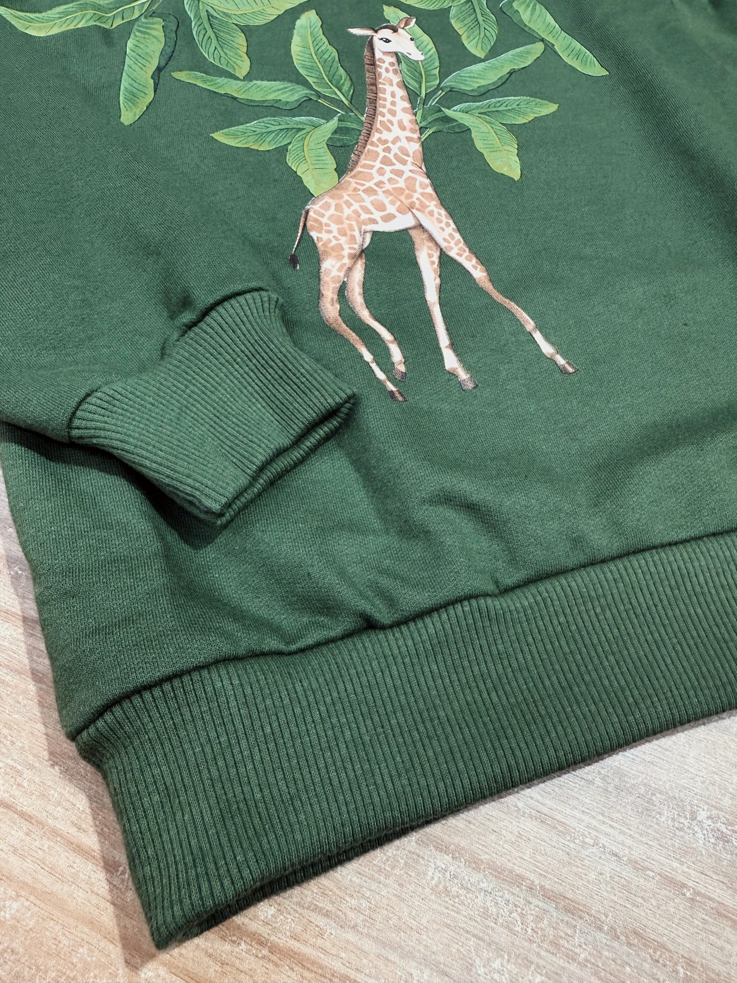Conjunto Infantil Menina Girafa Verde