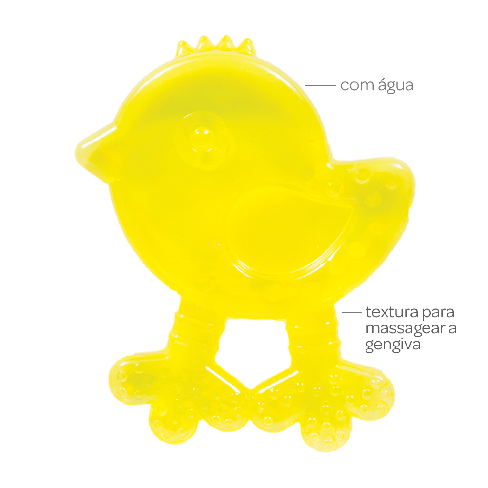 Mordedor com Água Passaro - Amarelo