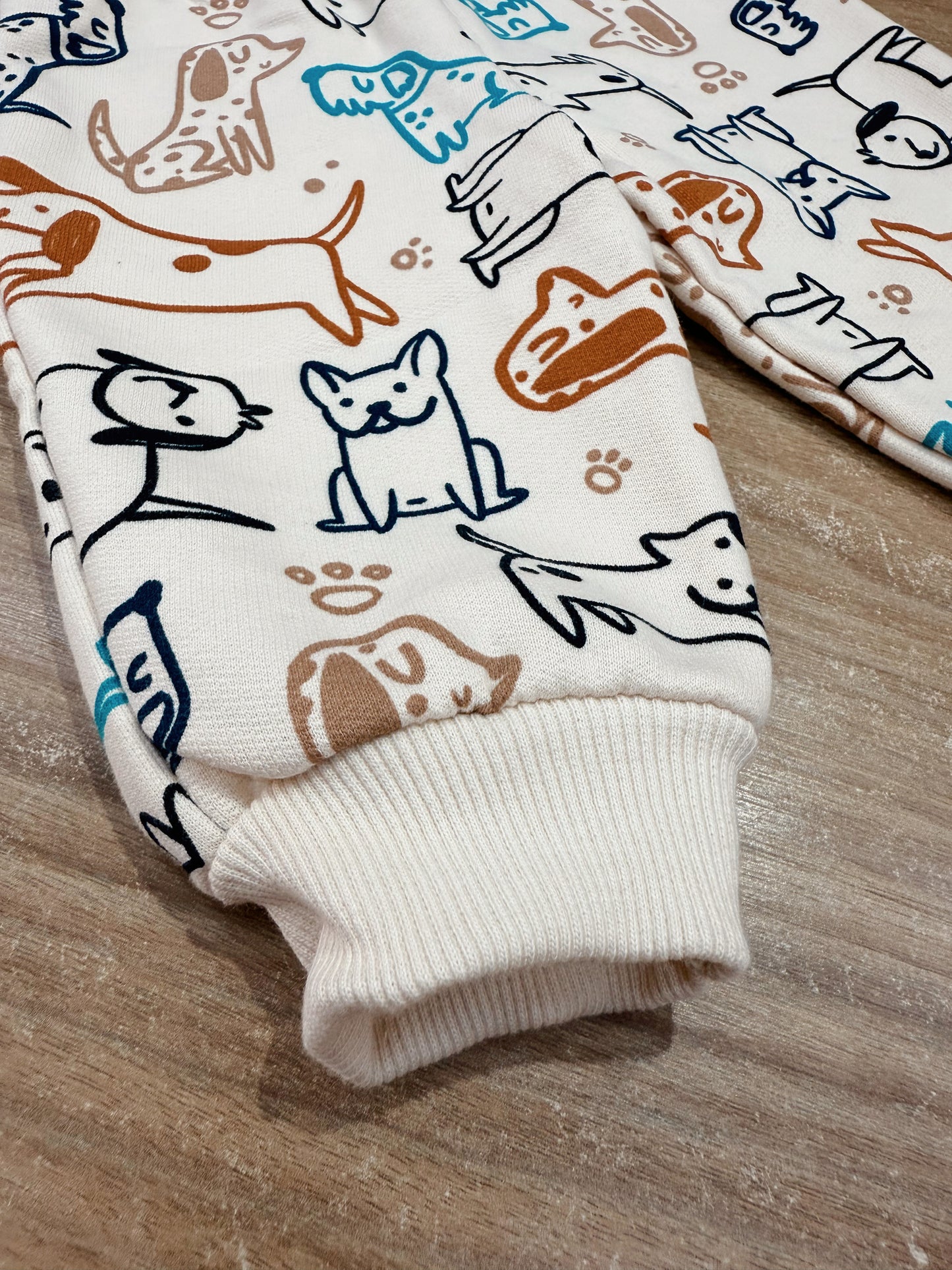 Conjunto Infantil Menino Estampa Cachorros Em Moletom Flanelado