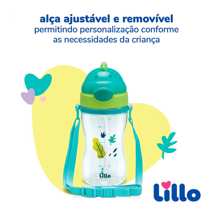 Copo de Tritan Unicórnio com Canudo 400 ml - Rosa