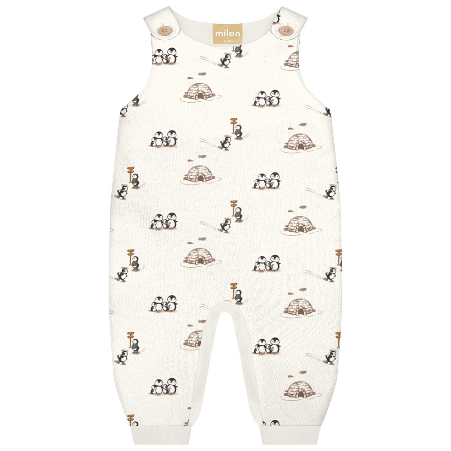 Conjunto Baby Macacão + Body Pinguim