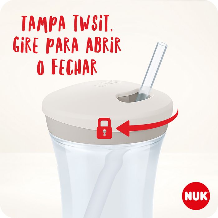 Copo Action com Canudo 230 ml Polvo
