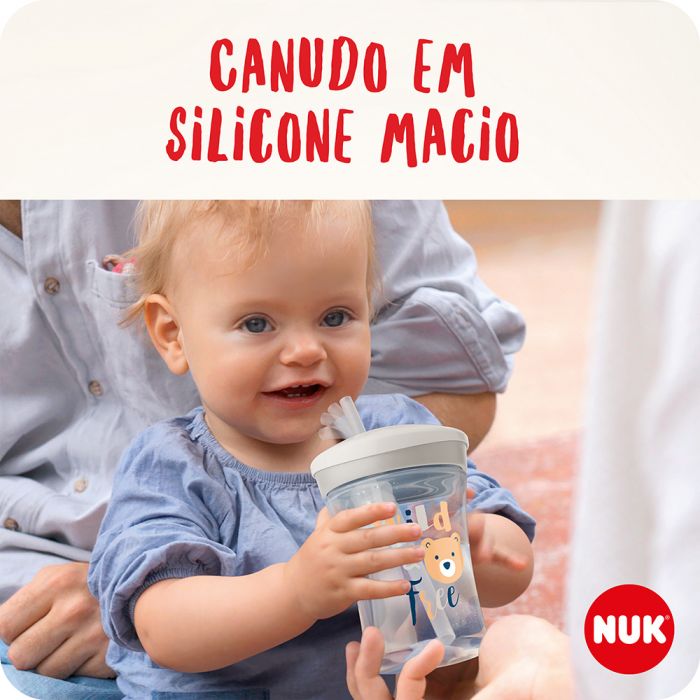 Copo Action com Canudo 230 ml Polvo