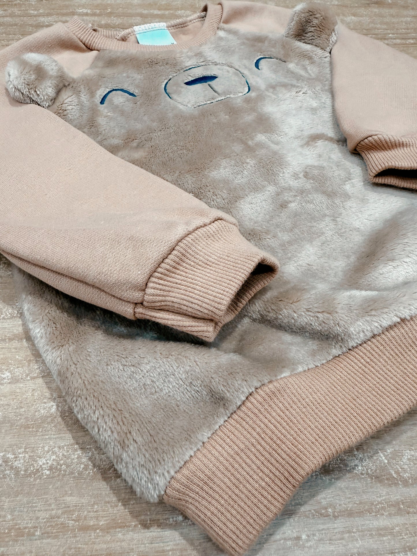 Conjunto Infantil Menino Blusão Com Bordado Em Pelúcia