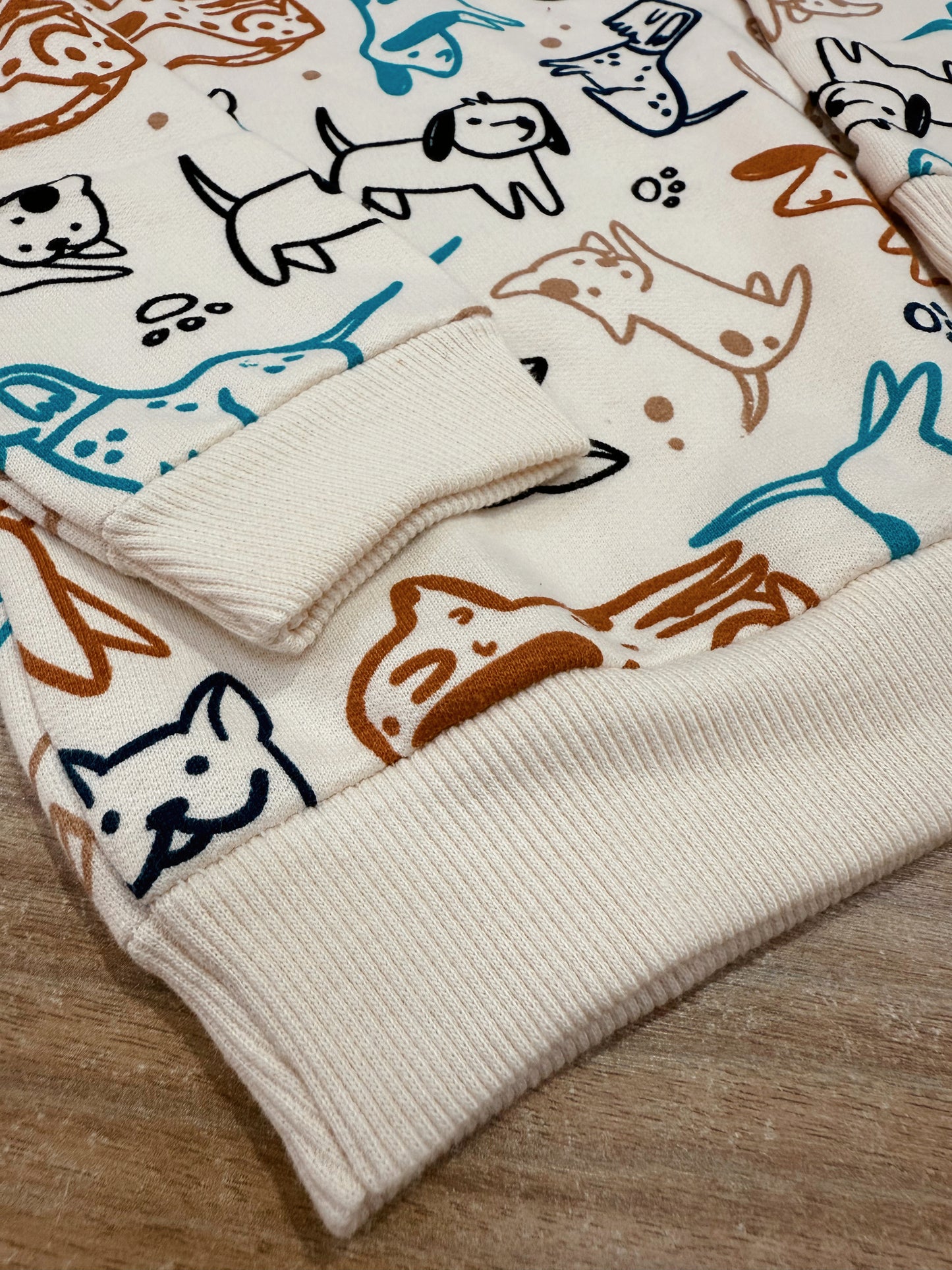 Conjunto Infantil Menino Estampa Cachorros Em Moletom Flanelado