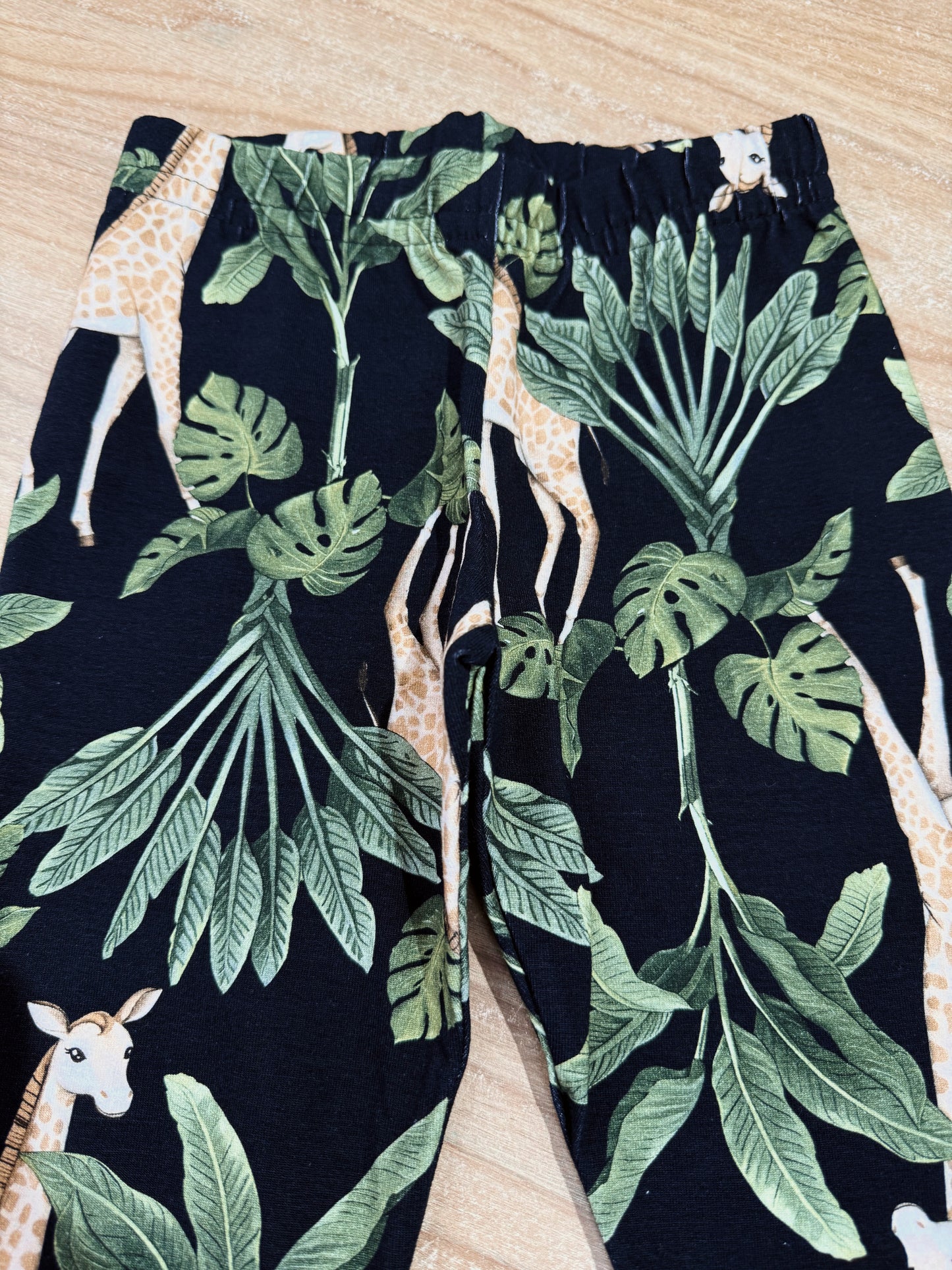 Conjunto Infantil Menina Girafa Verde