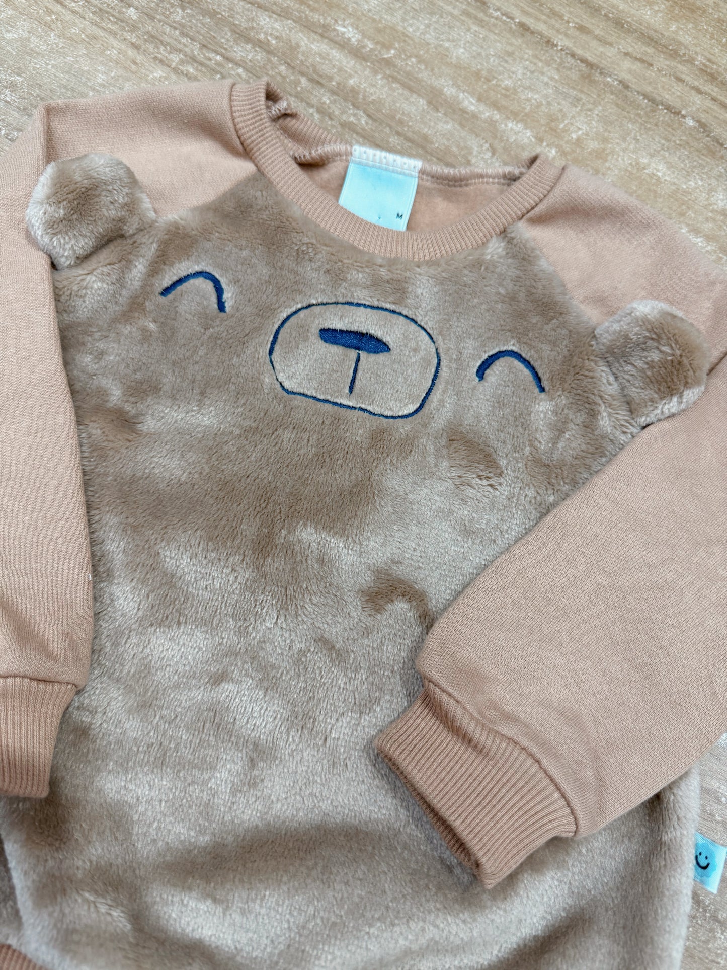 Conjunto Infantil Menino Blusão Com Bordado Em Pelúcia
