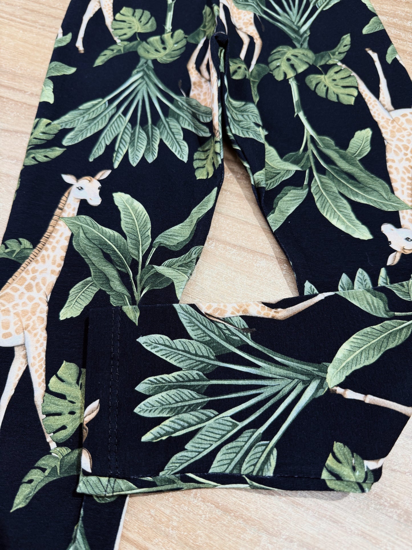Conjunto Infantil Menina Girafa Verde