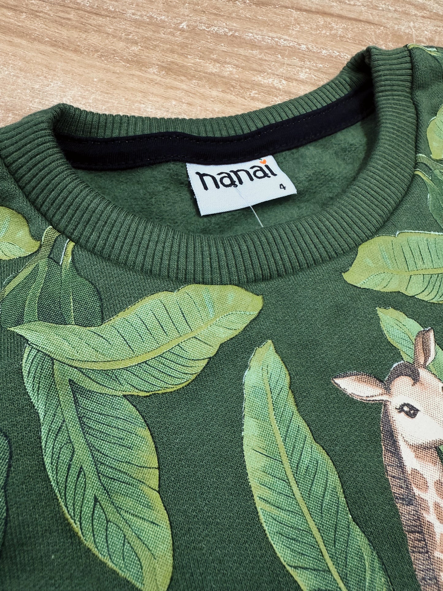 Conjunto Infantil Menina Girafa Verde