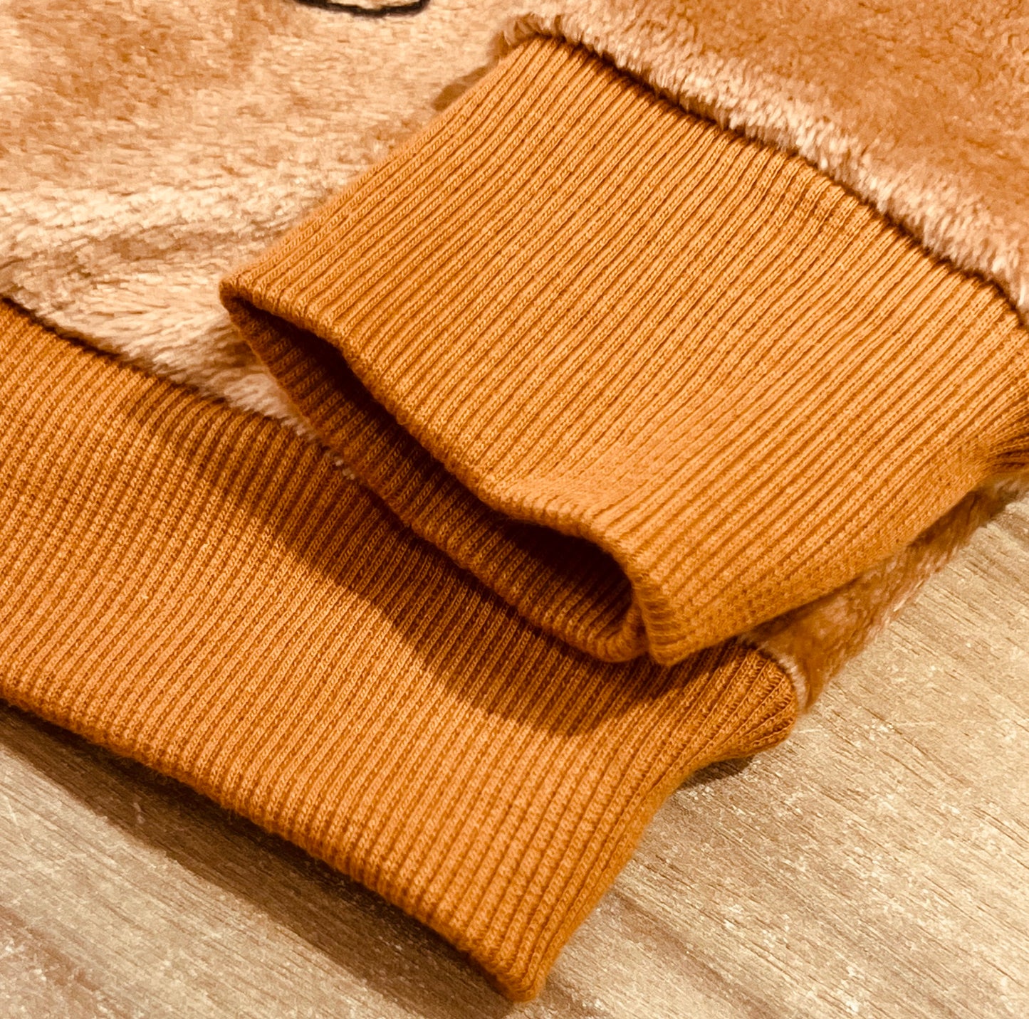 Conjunto Infantil Blusão E Calça Estampa Ursinho Marrom