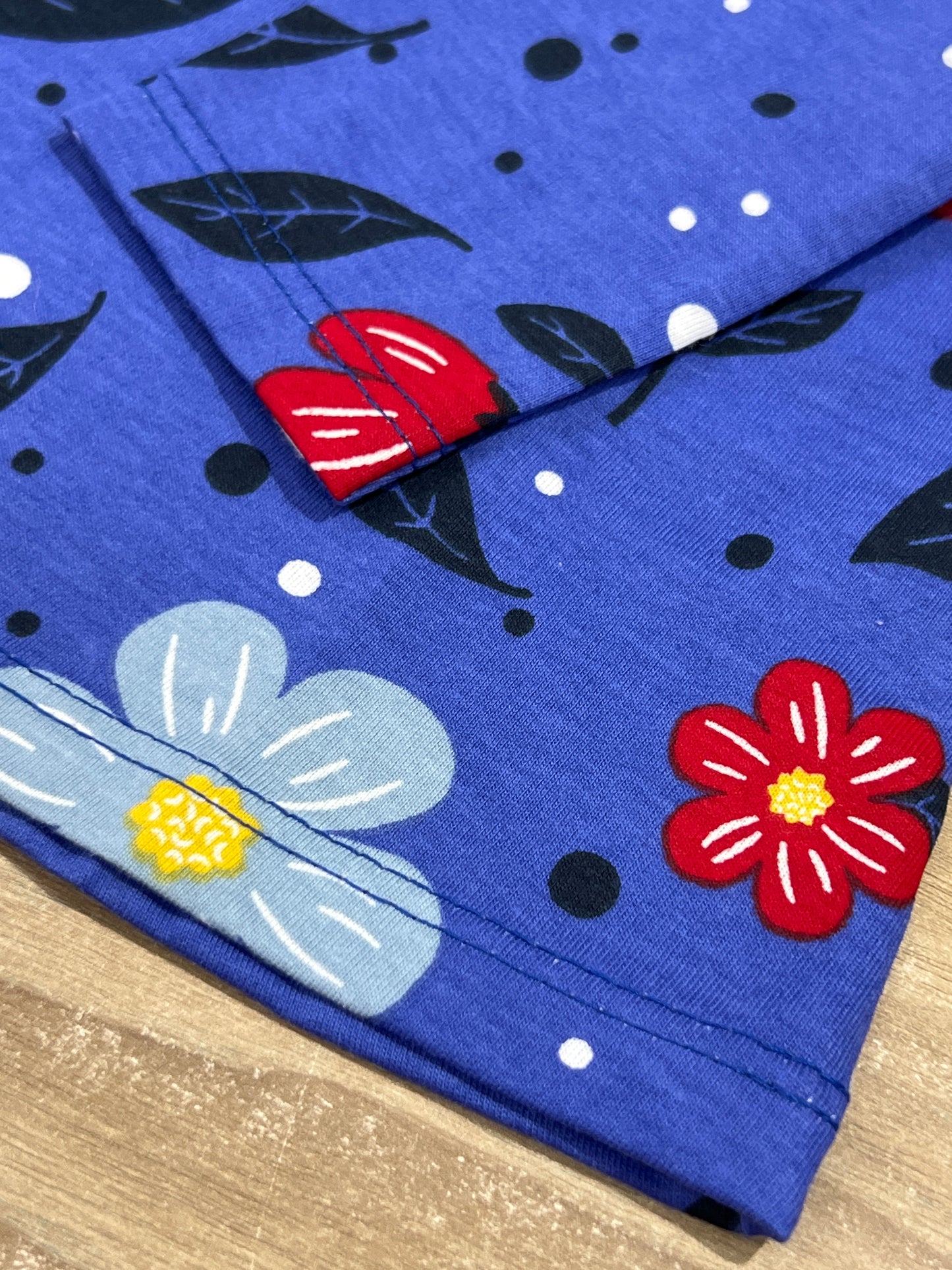 Conjunto Infantil Flores Azul