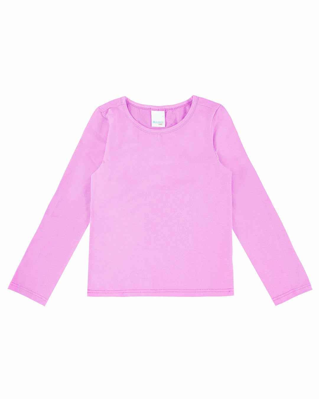 Blusa Infantil Menina Manga Longa em Algodão Lilás