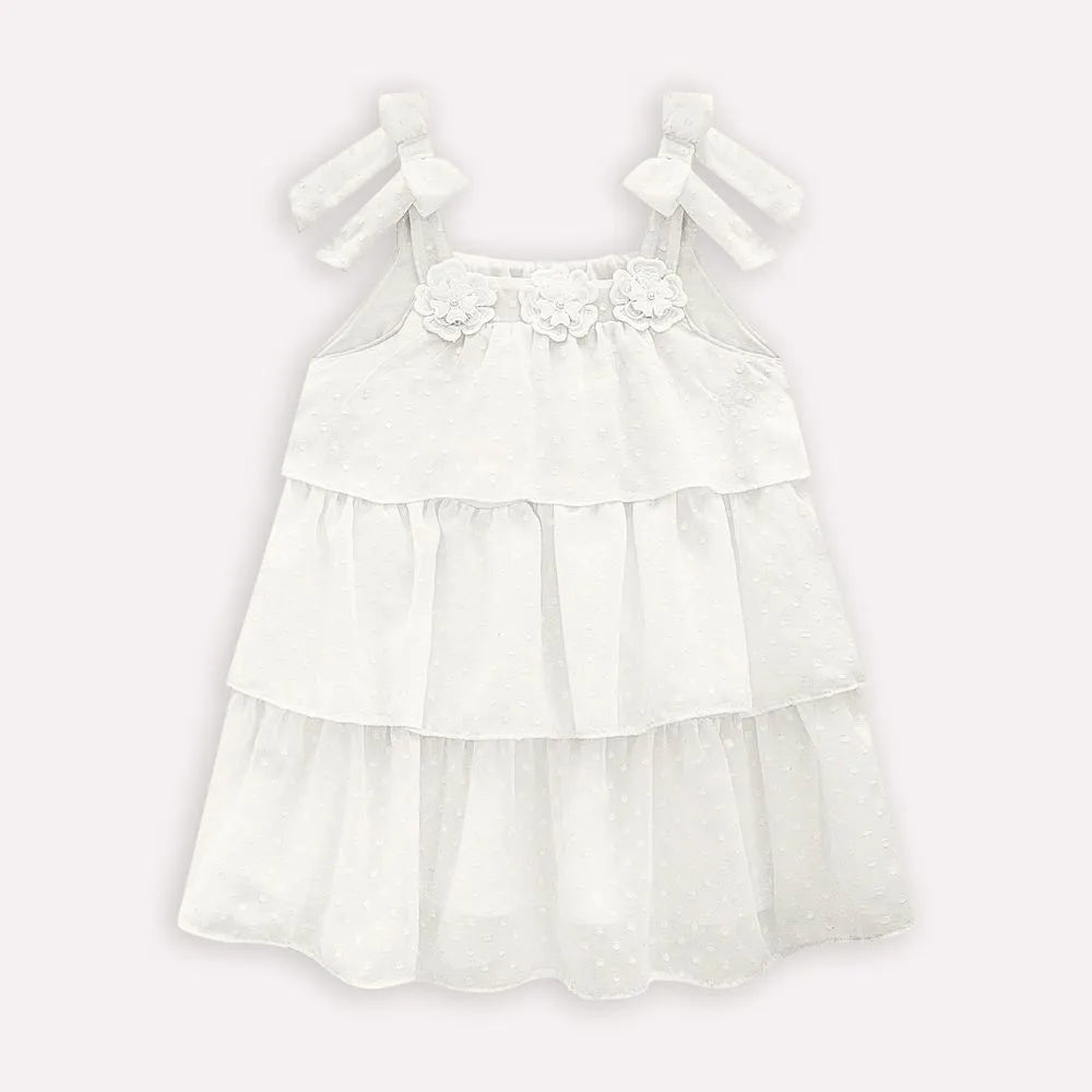 Vestido Infantil Tule de Poá