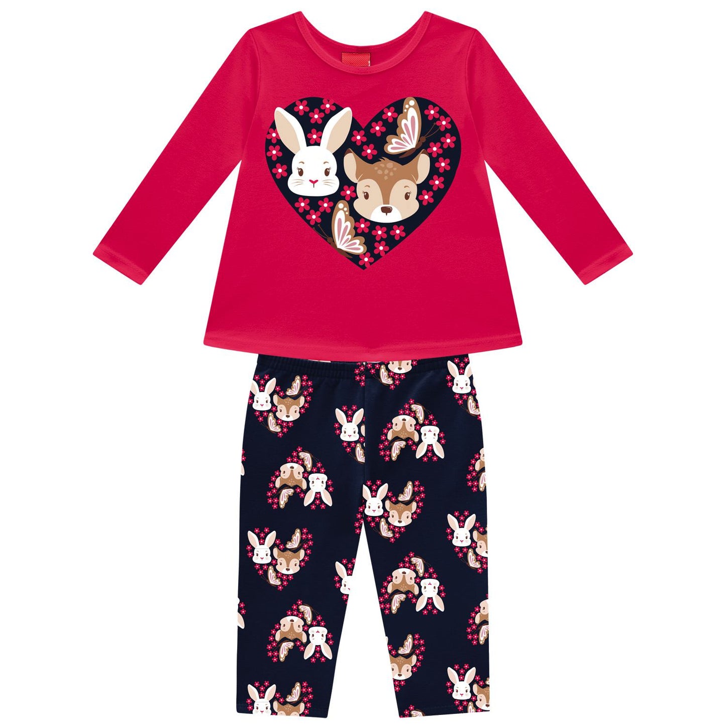 Conjunto Infantil Coelho e Cervo