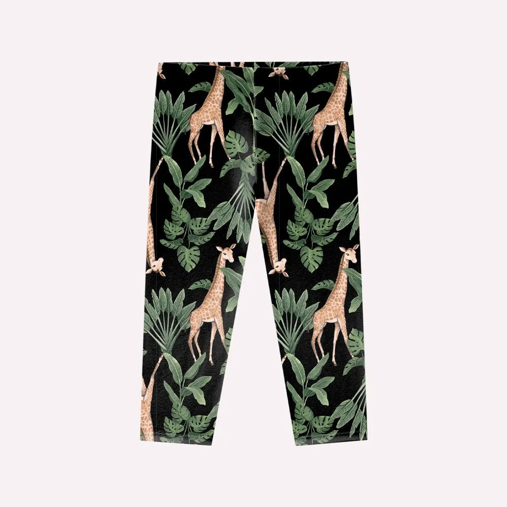 Conjunto Infantil Menina Girafa Verde