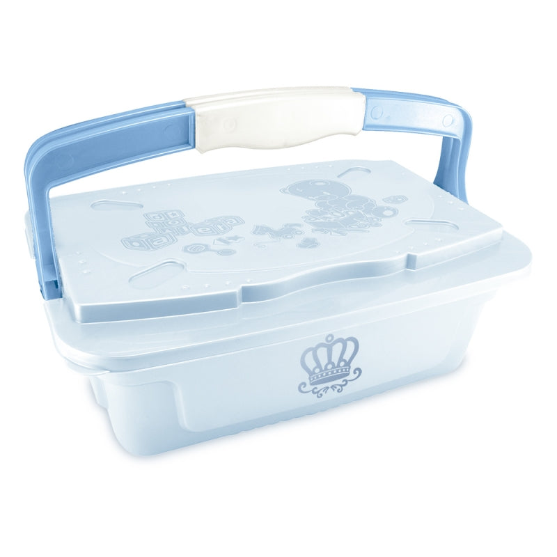 Caixa Organizadora Infantil com Alça 10L – Organizador para Quarto de Bebê | Plasutil