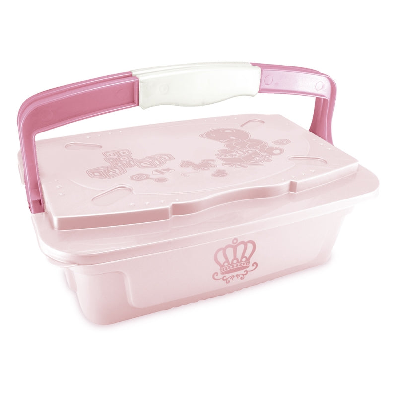 Caixa Organizadora Infantil com Alça 10L – Organizador para Quarto de Bebê | Plasutil
