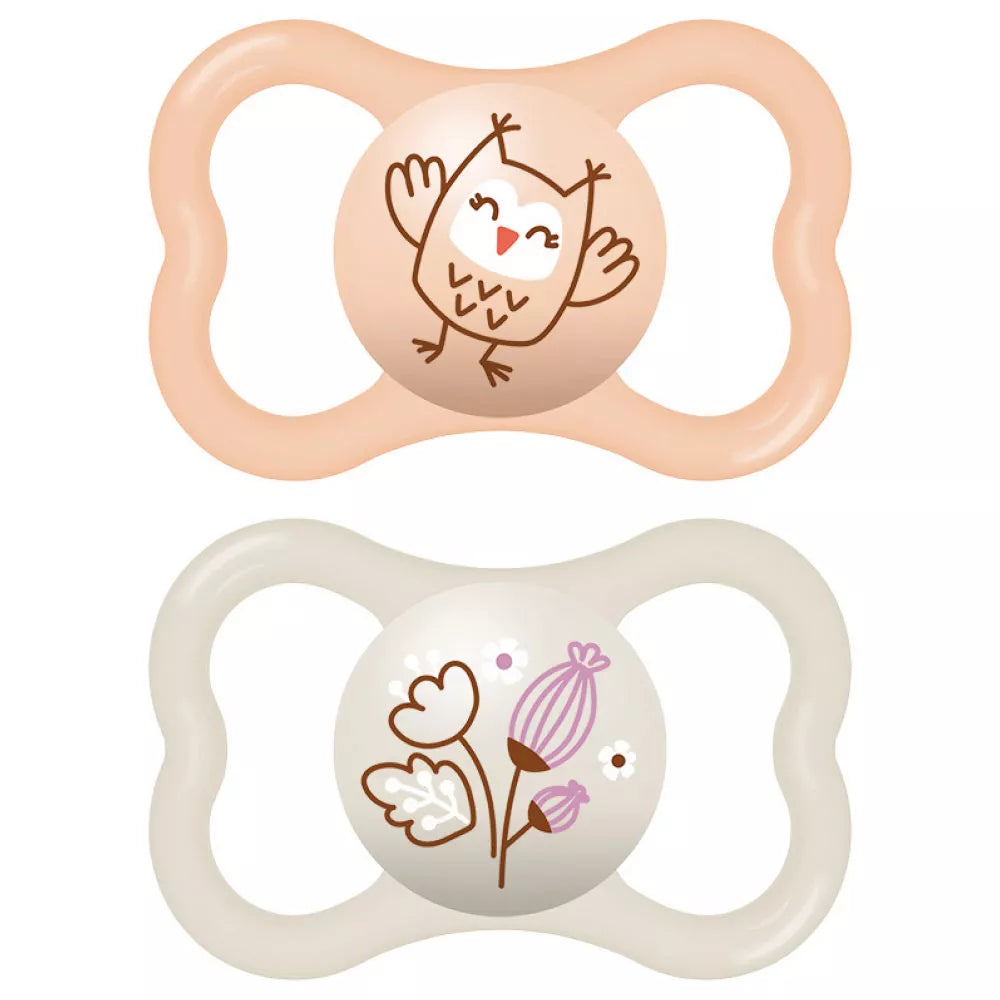 Chupeta Air 2 unidades 16m+ - Laranja/Bege