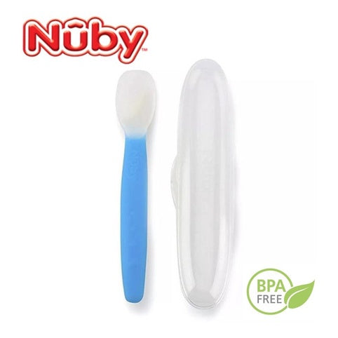 Colher Silicone Azul