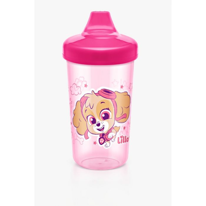 Copo Antivazamento Max Patrulha Canina 320 ml - Rosa