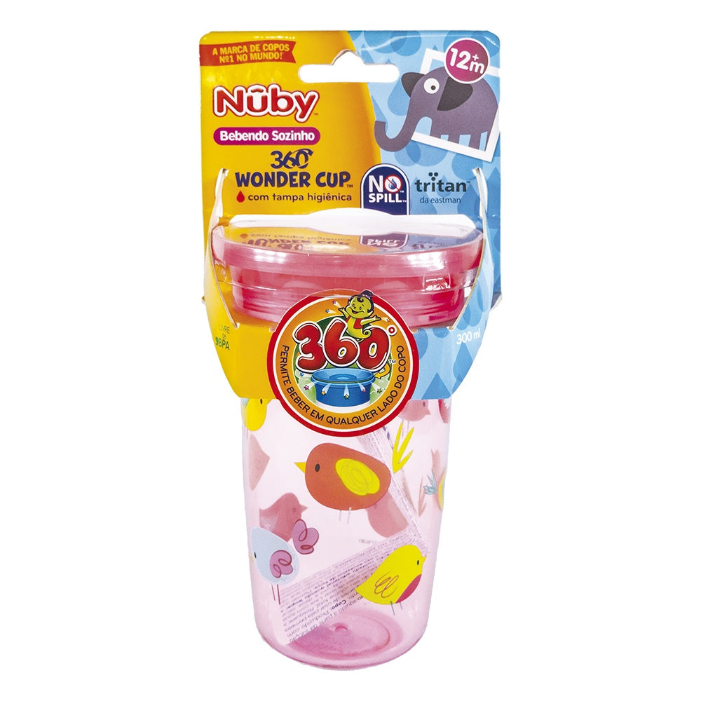 Copo 360º Tritan Estampado 300 ml - Rosa