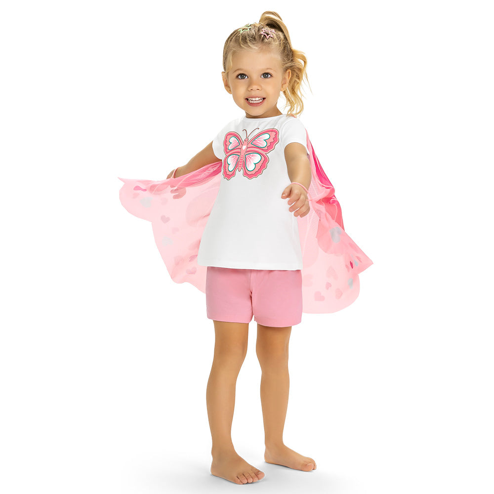 Pijama Infantil com Capa Menina