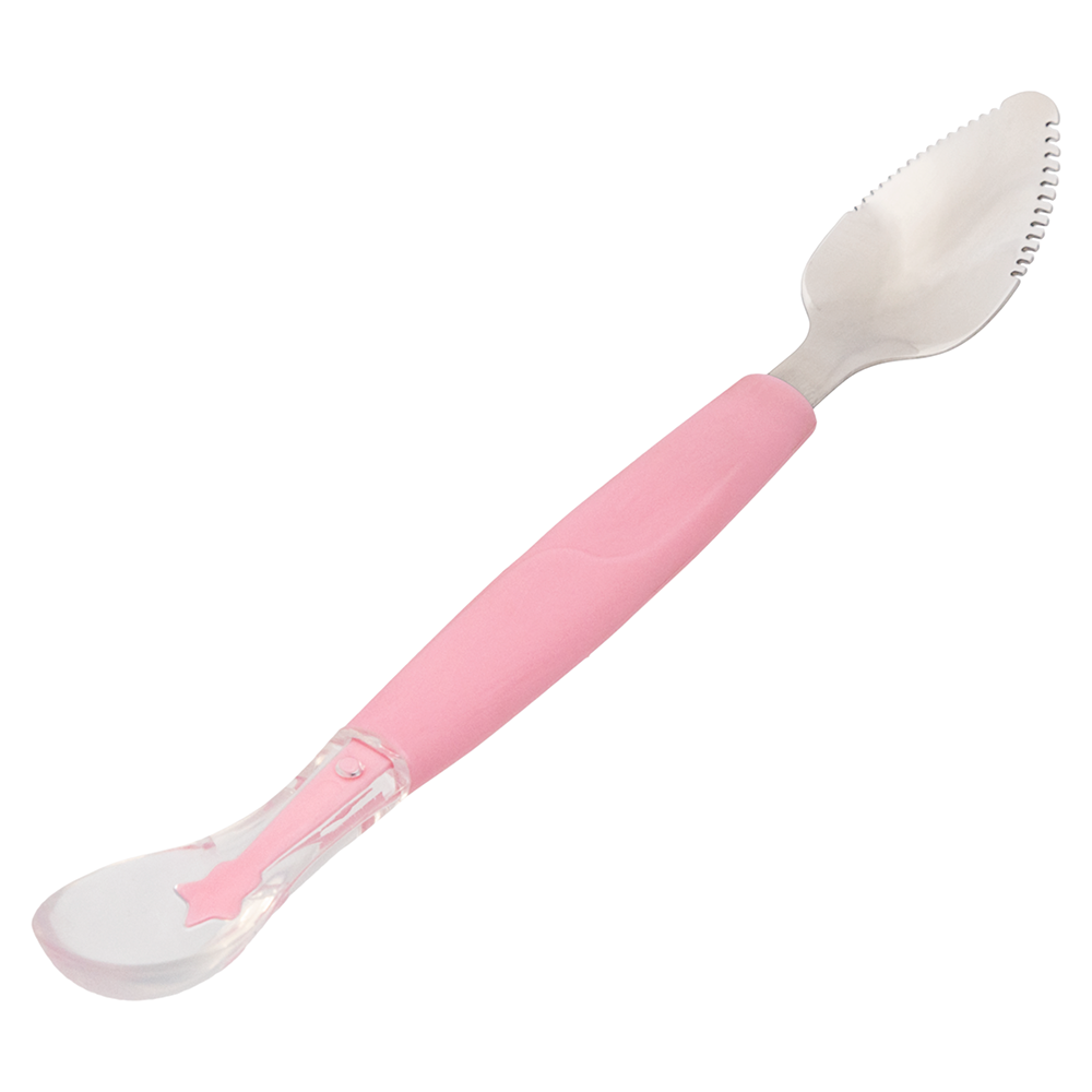 Colher 2 em 1 Rosa