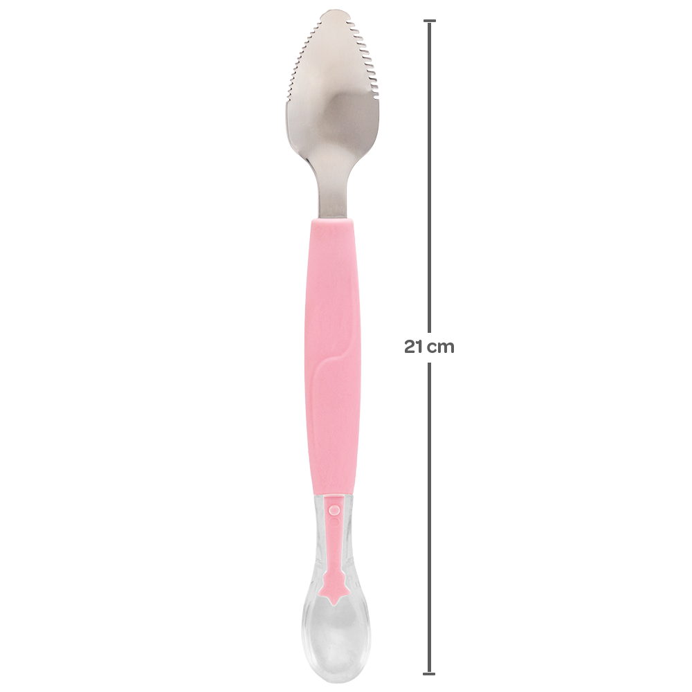 Colher 2 em 1 Rosa