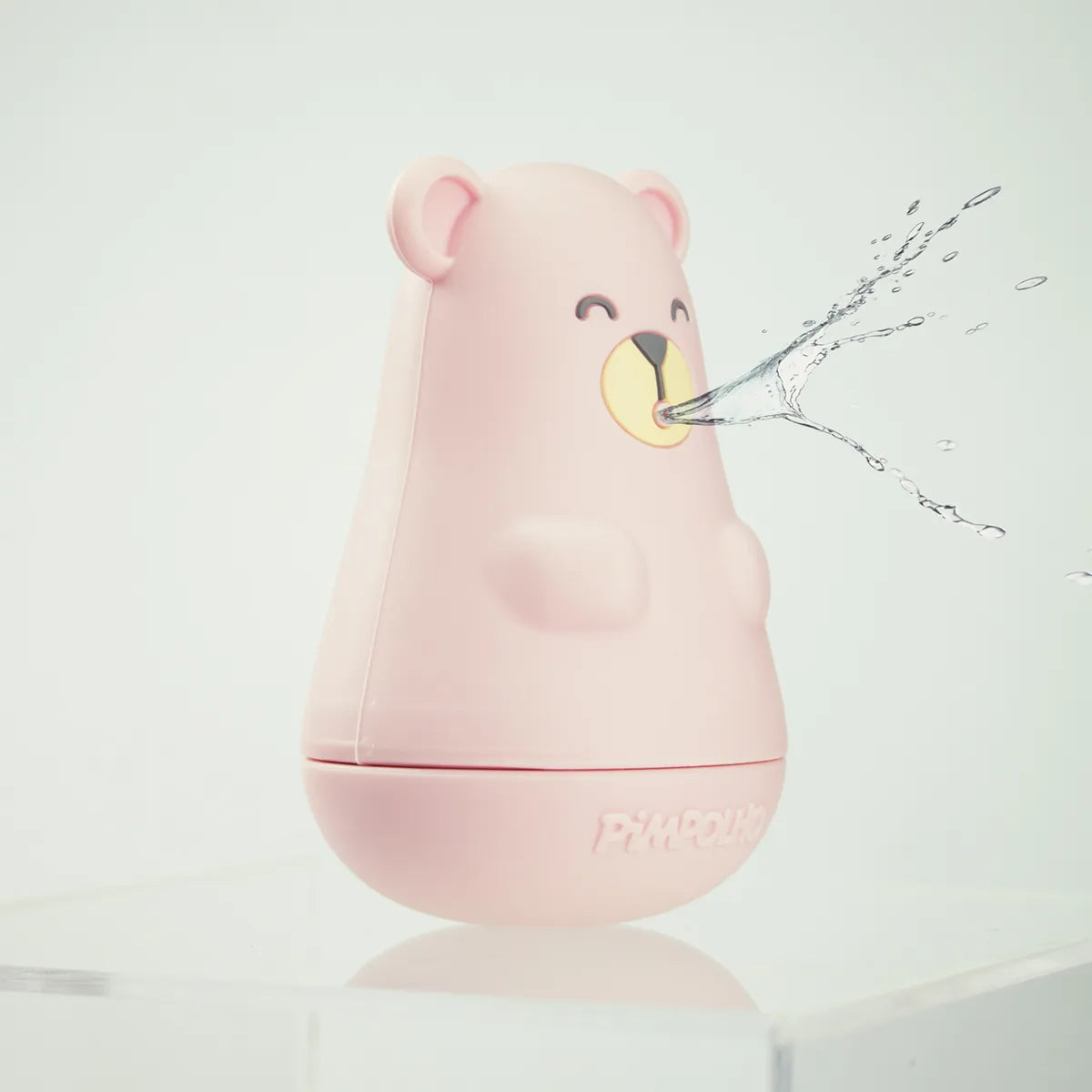 Ursinho Vai e Vem Rosa - Esguicha água