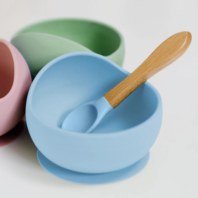 Bowl em Silicone Azul