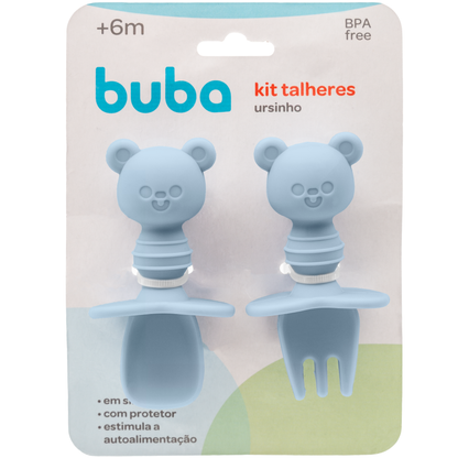 Kit Talher Ursinho Azul