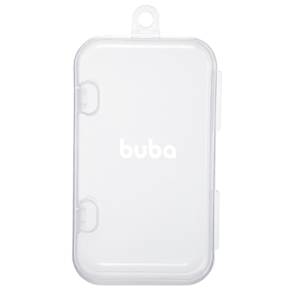 Babador em Silicone com Estojo - Rosa
