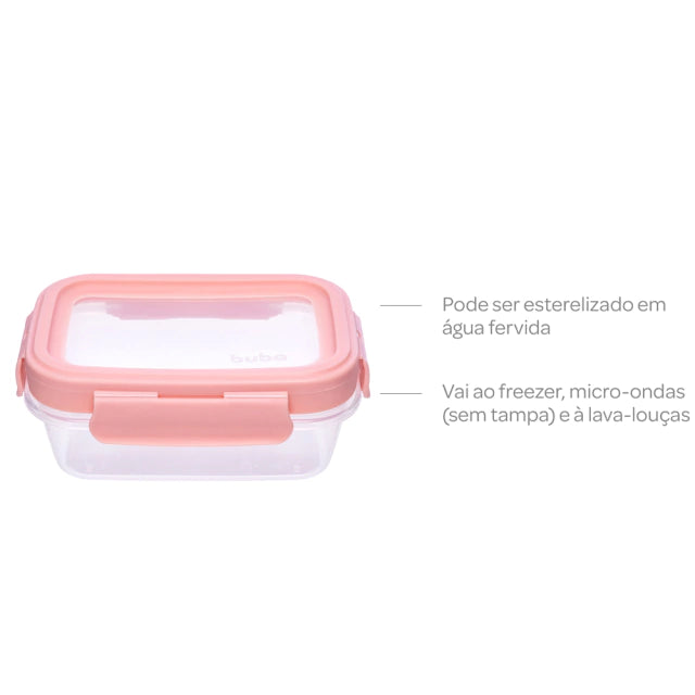 Kit Potinhos Herméticos Rosa