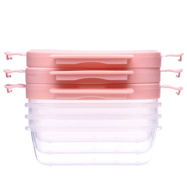 Kit Potinhos Herméticos Rosa