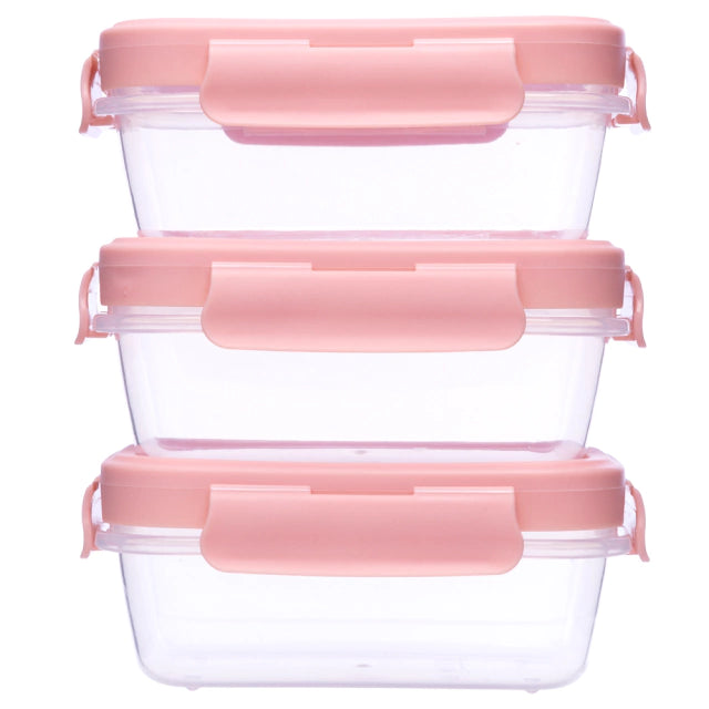 Kit Potinhos Herméticos Rosa